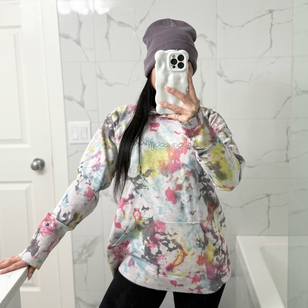 💖 Champion Reworked Tie-Dye Hoodie